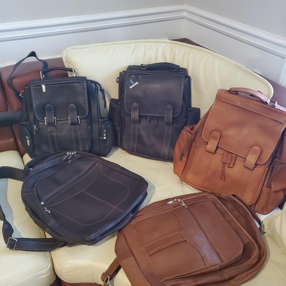 Leather backpacks